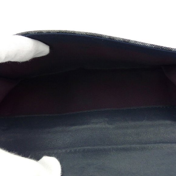 Dior wallet Trotter gray gray-based canvas �~ leather Auth T19109 - Picture 3 of 8